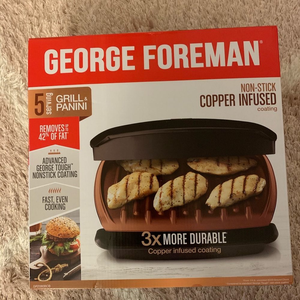 George Foreman 5-Serving Grill and Panini Press